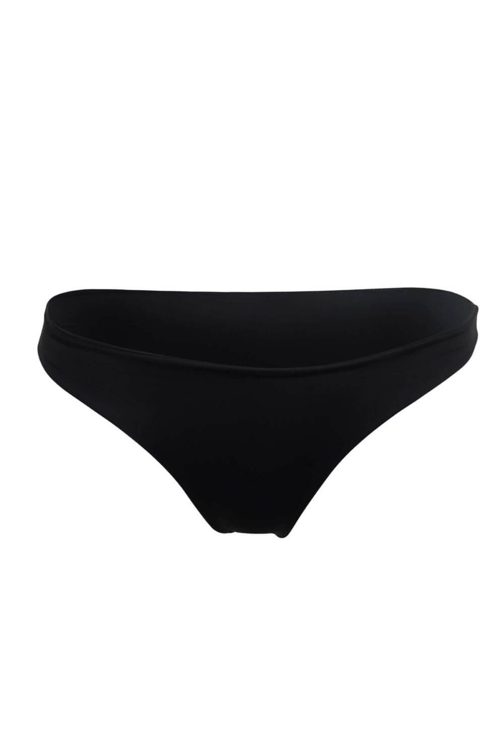 Classic brief bikini bottom in black