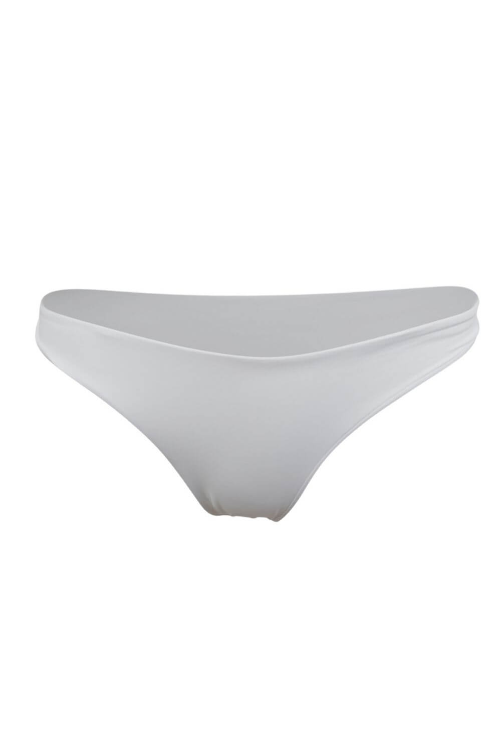 Classic brief white bikini bottom