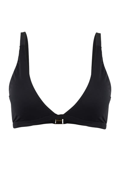 Rosie Halter Bikini Top in Black - Sauipe